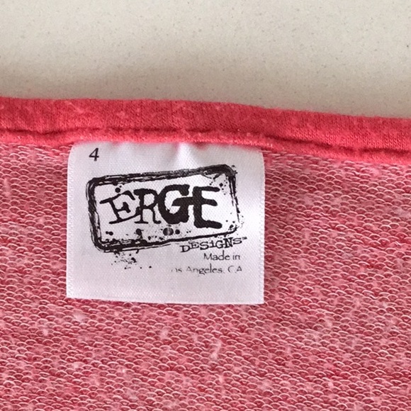 Erge Designs long sleeve top, size 4 - Picture 3 of 4